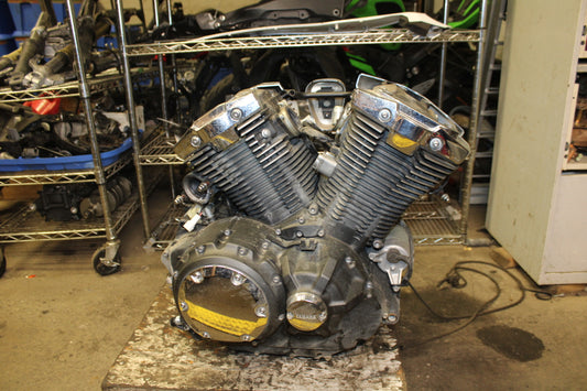 14-15 YAMAHA V STAR 1300 XVS1300CT TOURER ENGINE MOTOR BB722