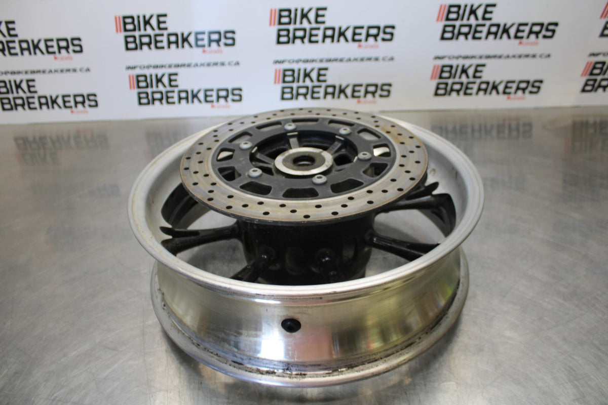 09 YAMAHA V STAR 950 REAR WHEEL BACK RIM & BRAKE DISC ROTOR BB172