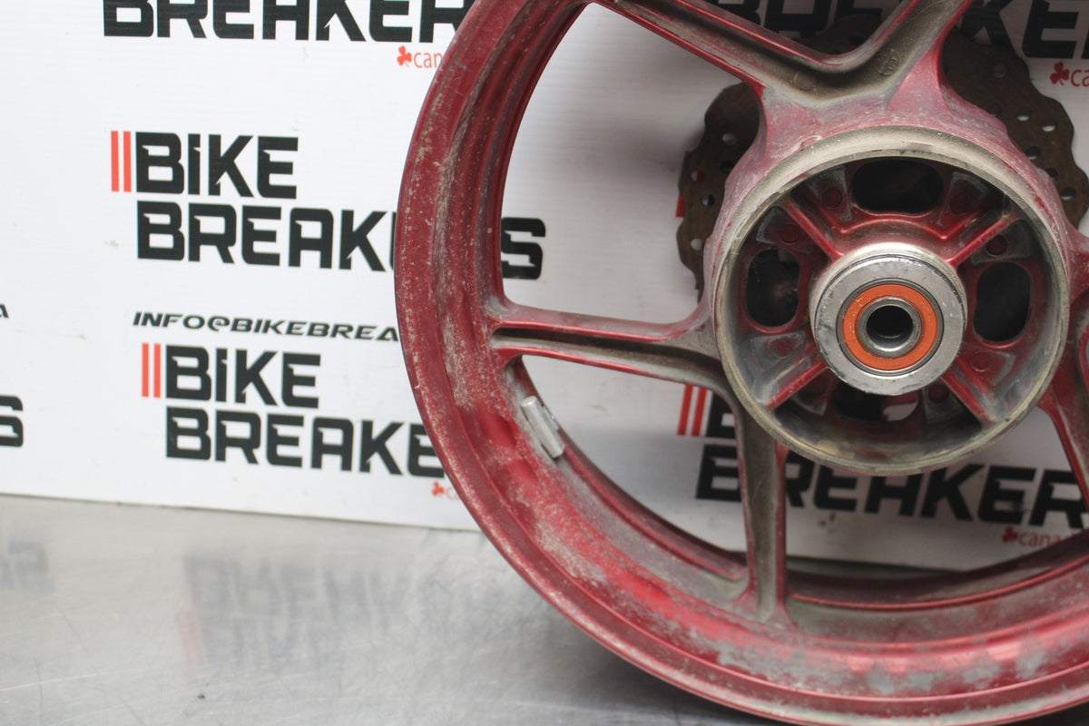 08 KAWASAKI NINJA 650 EX650 REAR WHEEL BACK RIM & ROTOR BB797