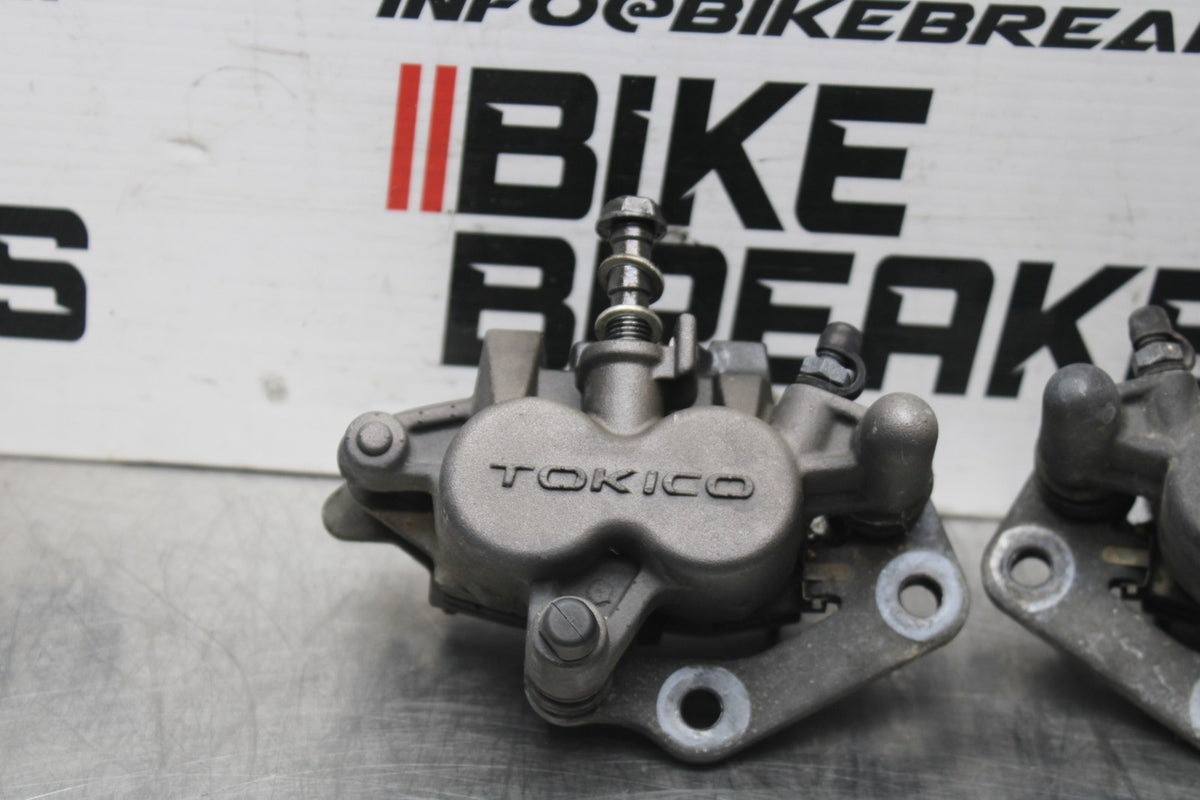 08 KAWASAKI NINJA 650 EX650 RIGHT LEFT FRONT BRAKE CALIPER SET CALIPERS BB797