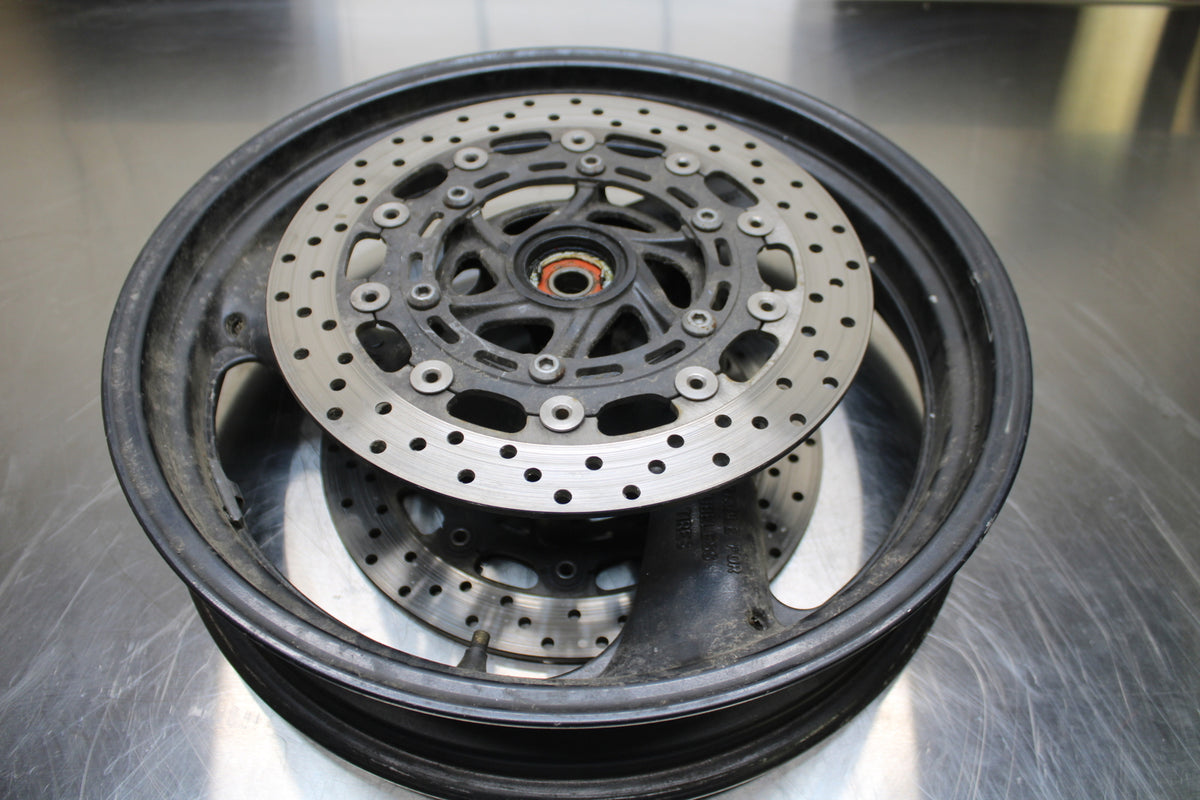 96-07 YAMAHA YZF600R FRONT WHEEL FRONT RIM & ROTORS BB746