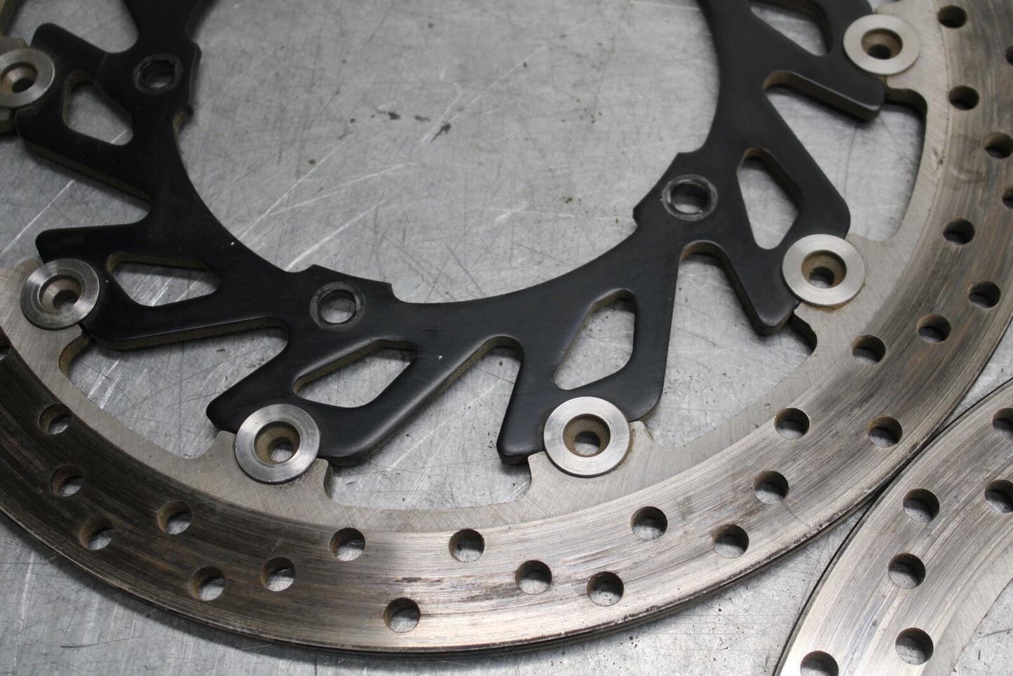 09-14 YAMAHA YZF R1 FRONT LEFT RIGHT BRAKE ROTORS DISCS 14B-2581T-00-00 BB696
