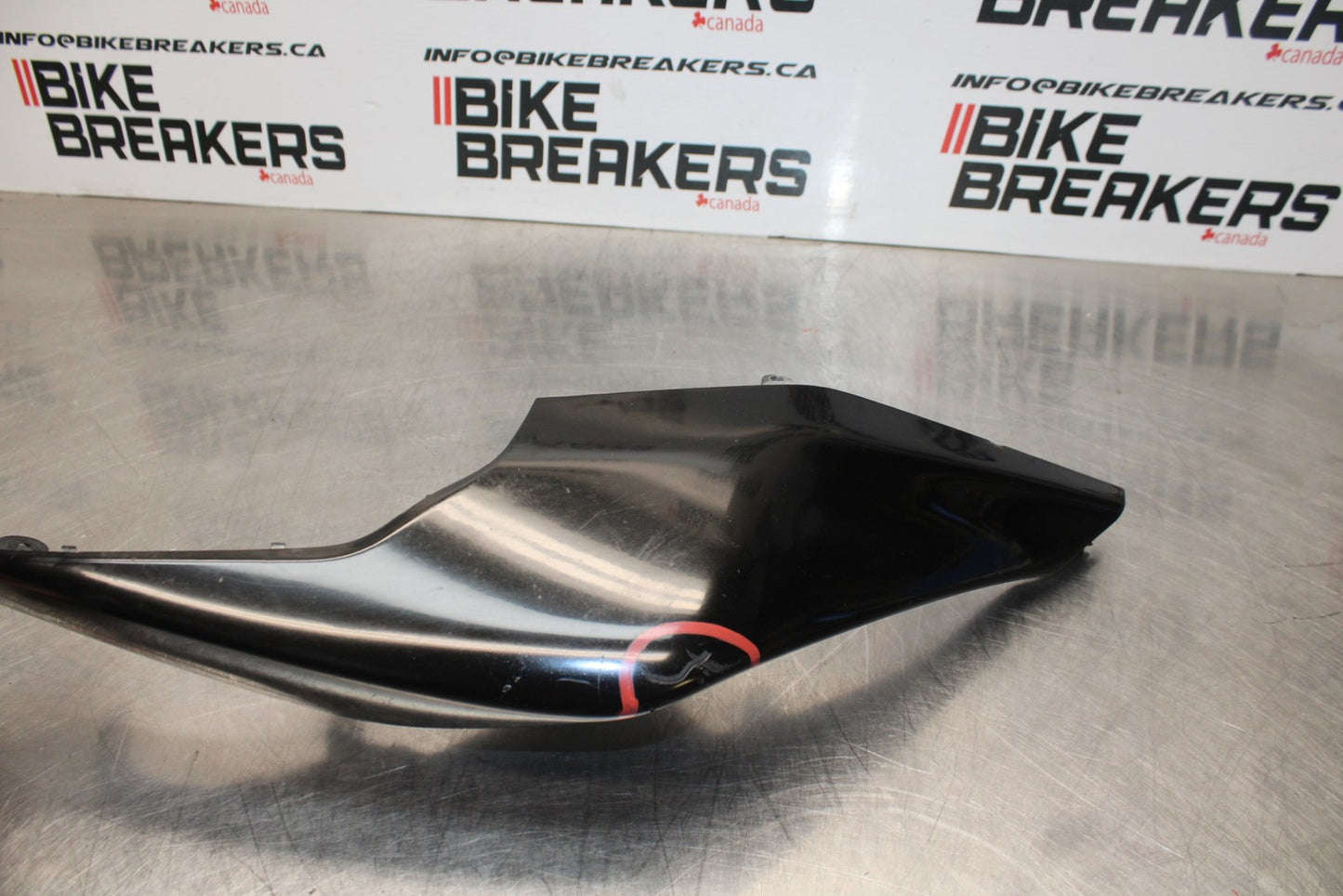 08 KAWASAKI NINJA ZX10R LEFT REAR BACK TAIL FAIRING COWL SHROUD BB201
