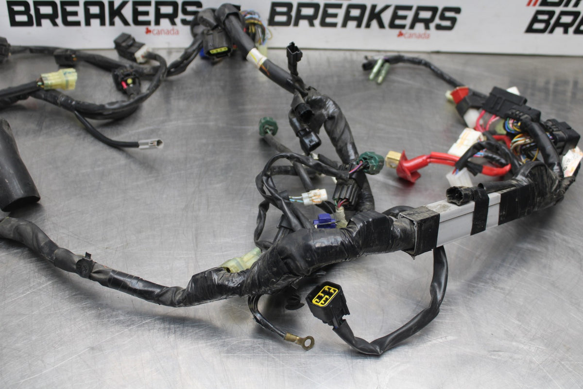 08-16 YAMAHA YZF R6 MAIN ENGINE WIRING HARNESS MOTOR WIRE LOOM BB856