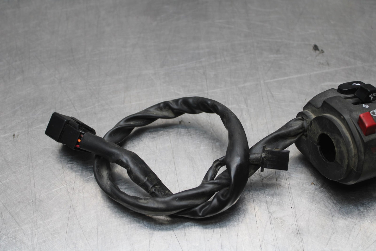 09-10 KAWASAKI ER-6N LEFT CLIP ON HANDLE HORN SIGNALS SWITCH SWITCHES BB205