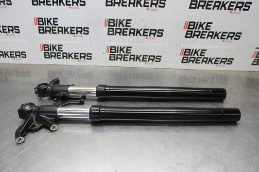 24-25 KAWASAKI NINJA ZX6R FRONT FORKS SHOCK SUSPENSION SET PAIR BB939