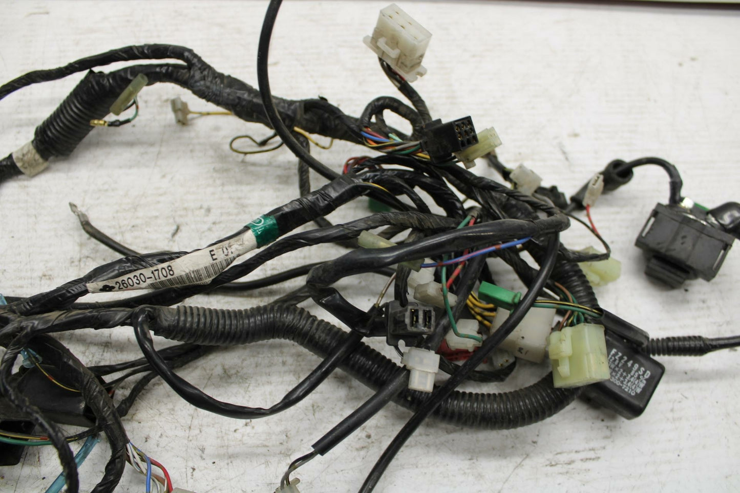 90-07 KAWASAKI ZZR 250 MAIN ENGINE WIRING HARNESS MOTOR WIRE LOOM BB298