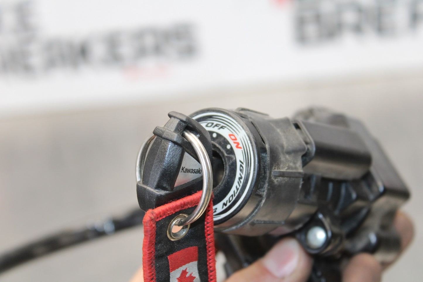 21-23 KAWASAKI NINJA ZX6R IGNITION LOCK KEY SET W/ GAS CAP AND SEAT LOCK BB179