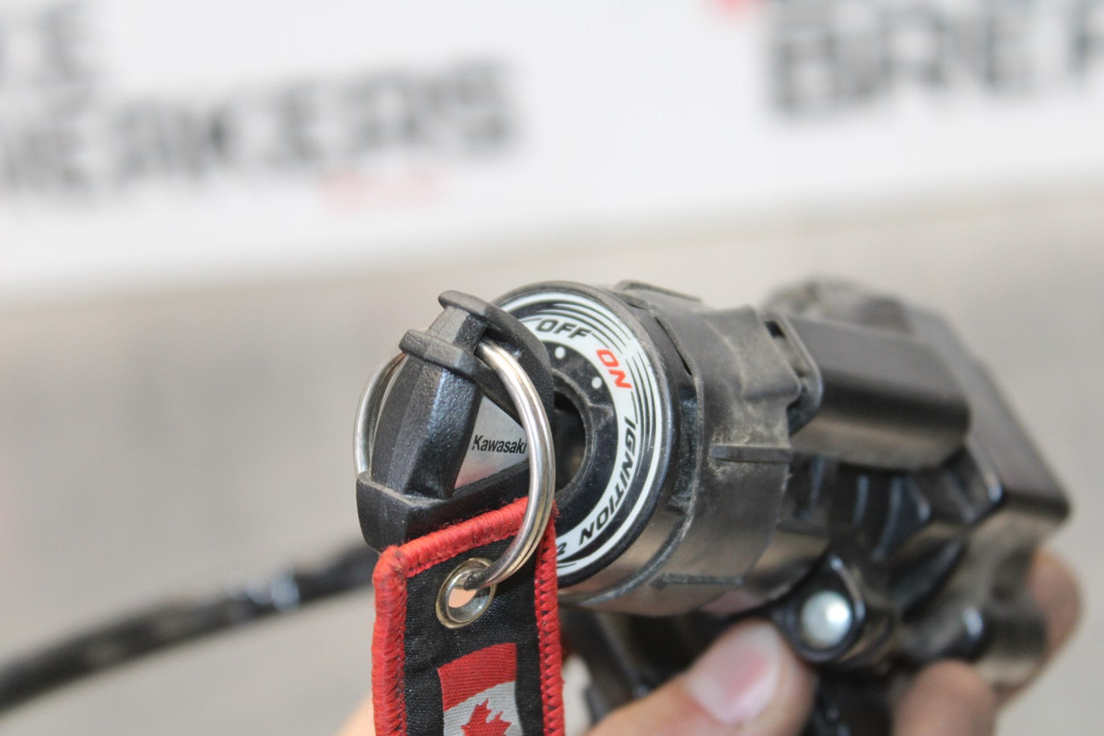 21-23 KAWASAKI NINJA ZX6R IGNITION LOCK KEY SET W/ GAS CAP AND SEAT LOCK BB179