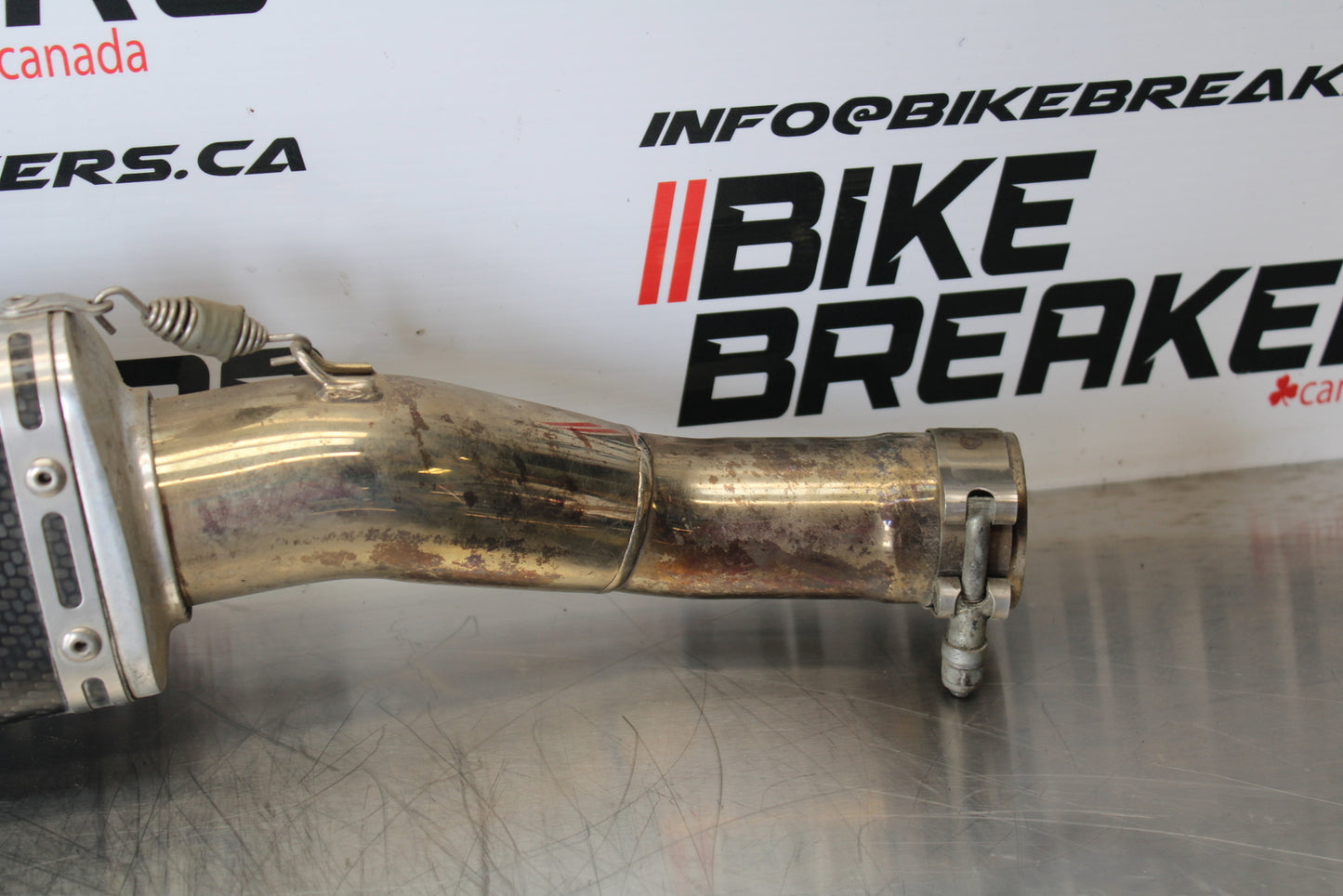 07-08 YAMAHA YZF R1 YOSHIMURA RIGHT EXHAUST MUFFLER SLIP ON CAN SILENCER BB160