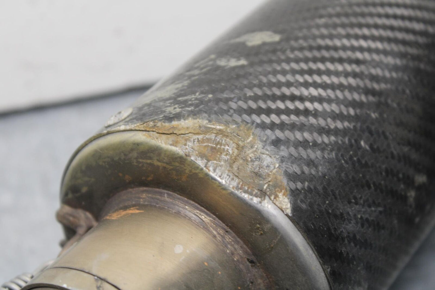 09-12 KAWASAKI NINJA ZX6R EXHAUST PIPE MUFFLER SLIP ON CAN SILENCER BB617