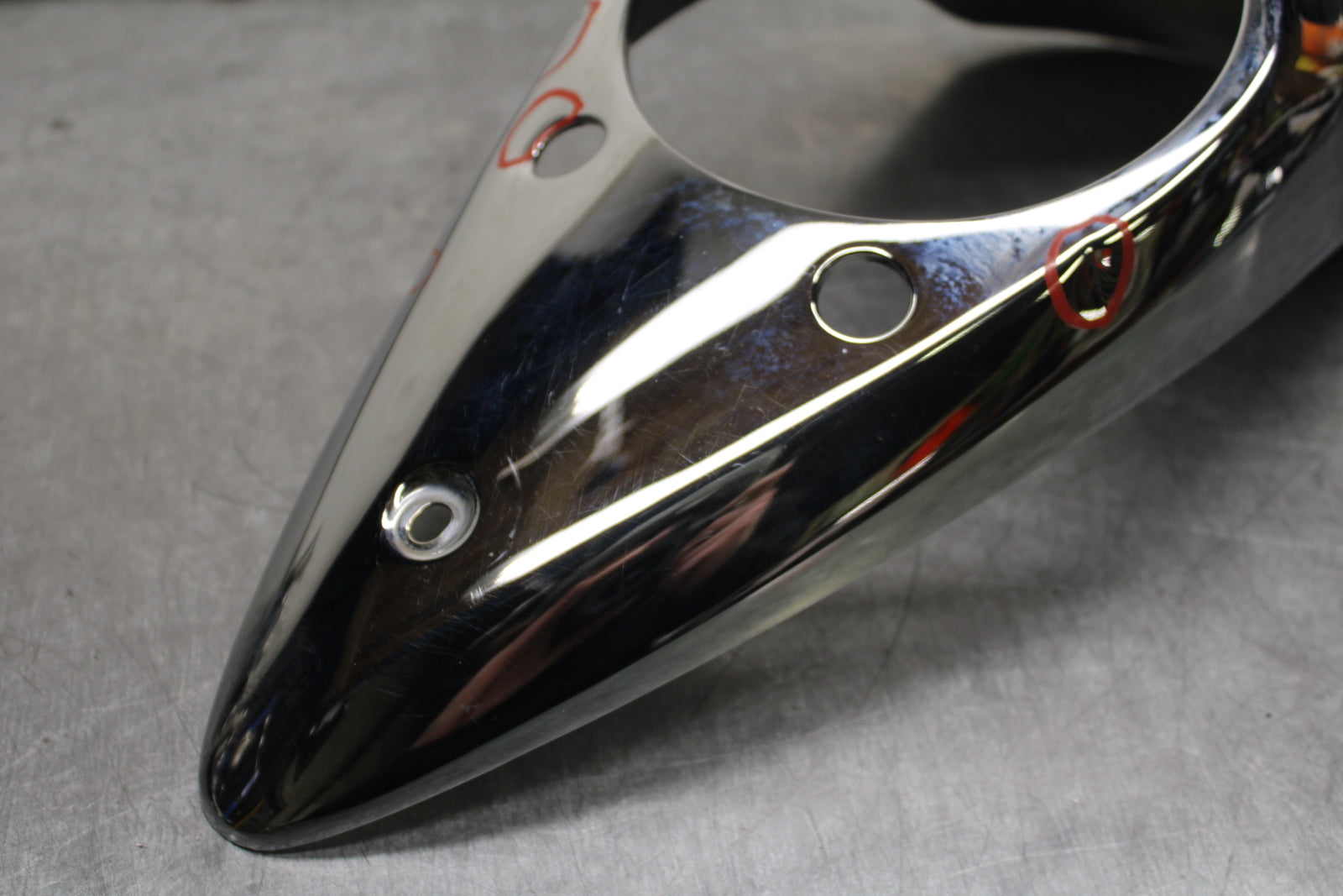 03-08 KAWASAKI VULCAN 1600 GAS TANK CAP COVER TRIM PANELCOWL FAIRING BB754