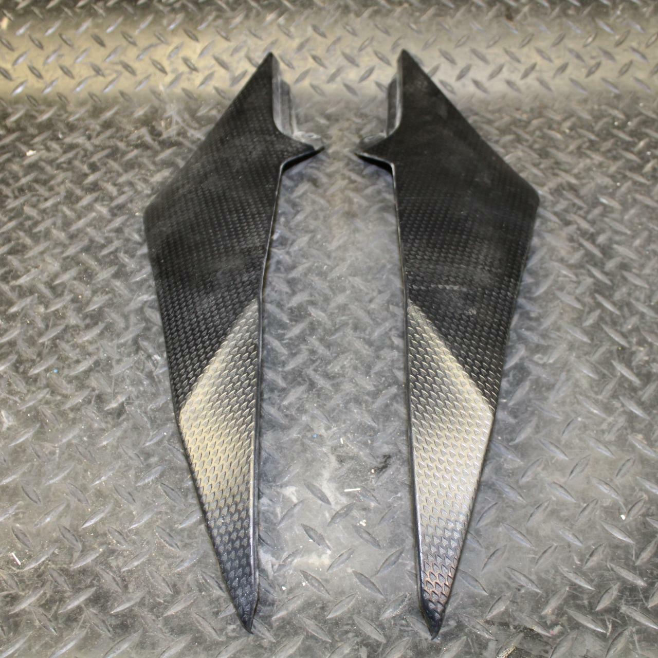 08-09 YAMAHA YZF R6S RIGHT LEFT GAS FUEL TANK PANELS COVERS TRIM SET  BB178