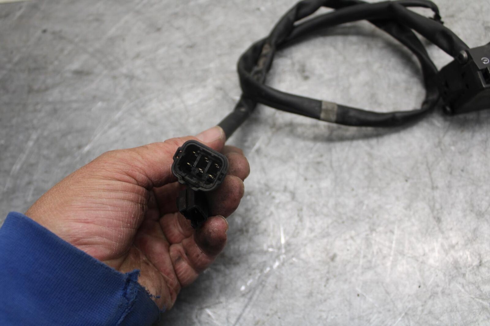 2009 Kawasaki Ninja ZX6R ZX600R RIGHT CLIP ON HANDLE KILL OFF START SWITCH BB538