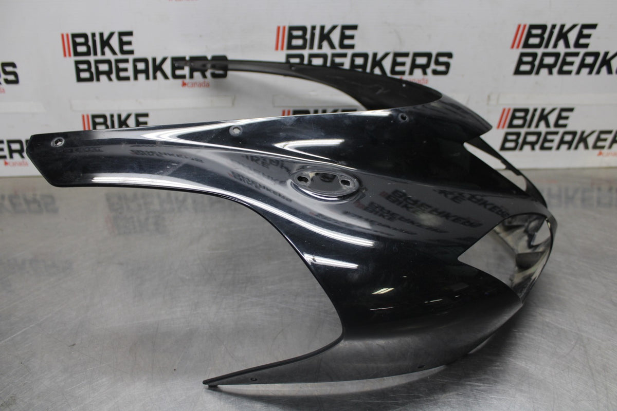 07-08 KAWASAKI NINJA ZX6R FRONT UPPER NOSE FAIRING COWL SHROUD BB937