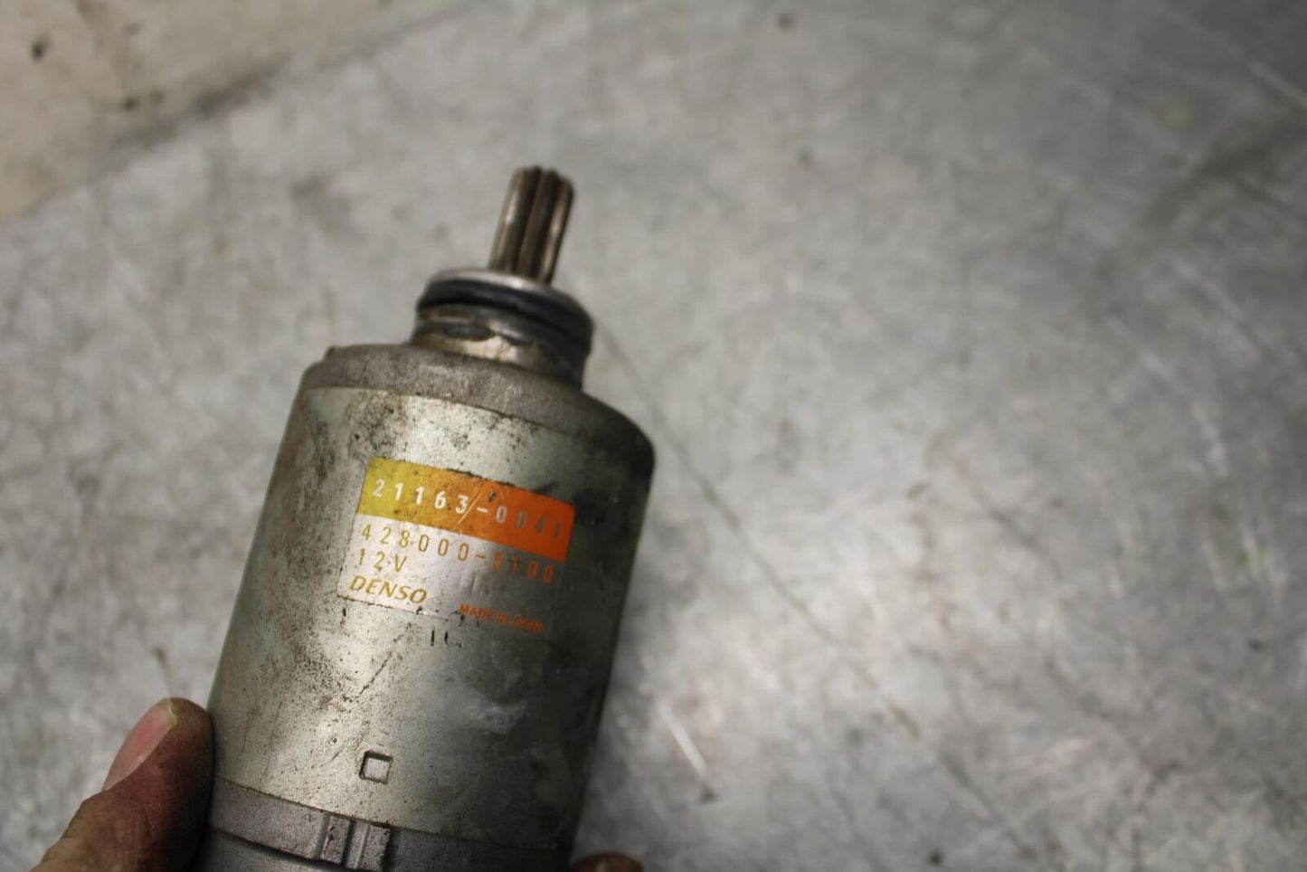 2009 Kawasaki Ninja ZX6R ZX600R ENGINE STARTING STARTER MOTOR -DC 12V BB538