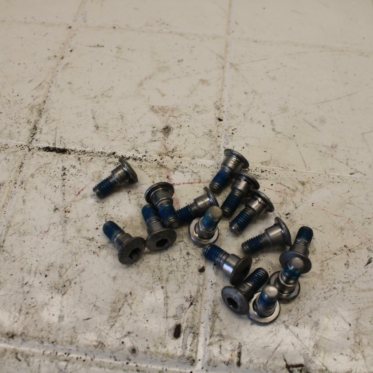 06-07 SUZUKI BANDIT 1200S ABS FRONT BRAKE ROTOR BOLTS DISC HARDWARE BB21