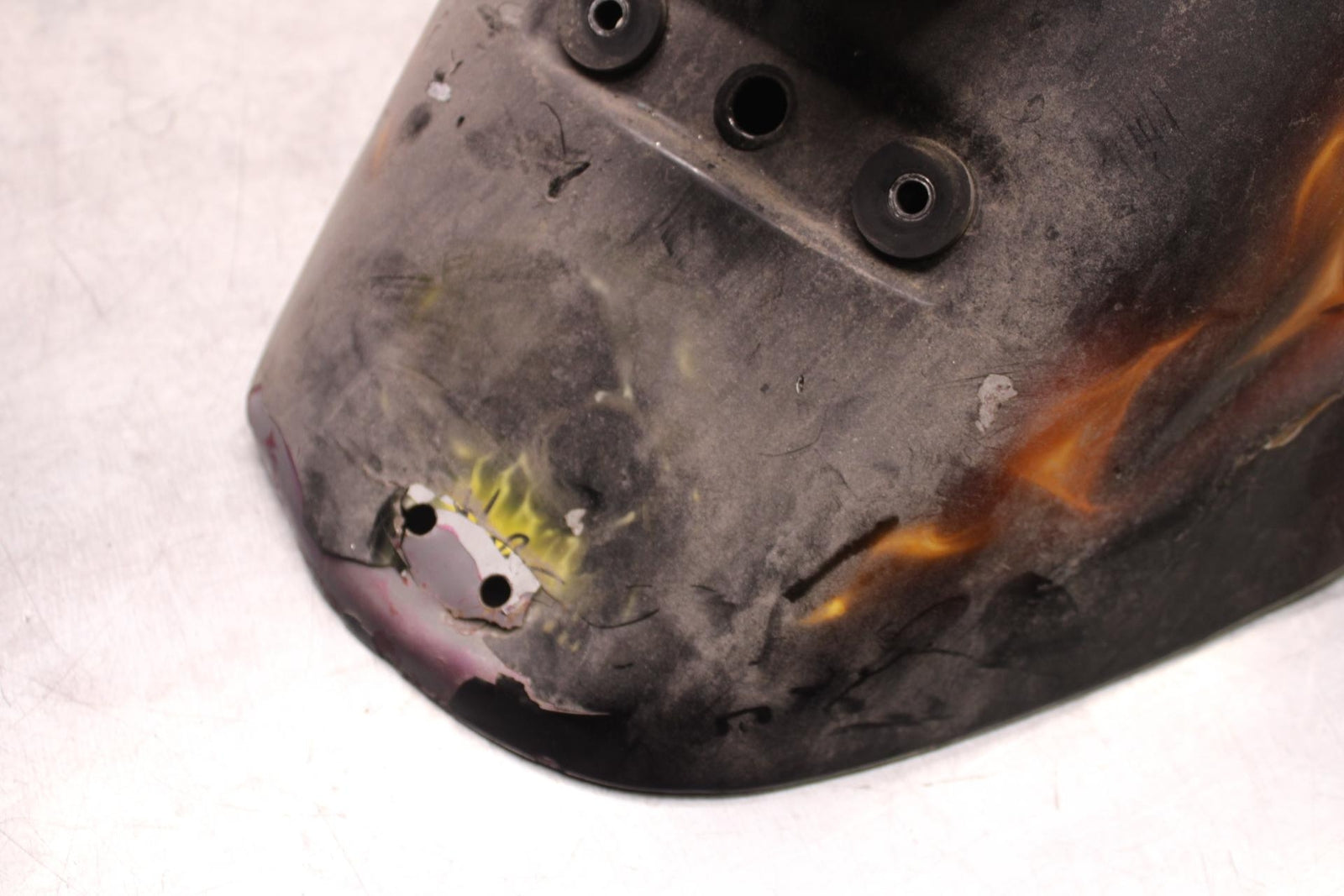 03-08 KAWASAKI VULCAN 1600 REAR BACK WHEEL FENDER MUD GUARD BB616