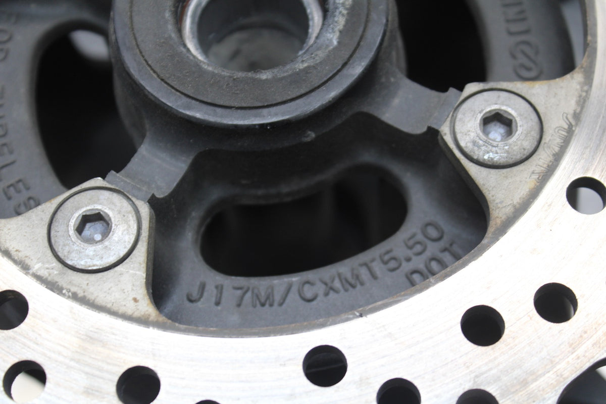 07-08 KAWASAKI NINJA ZX6R REAR WHEEL BACK RIM & ROTOR BB199