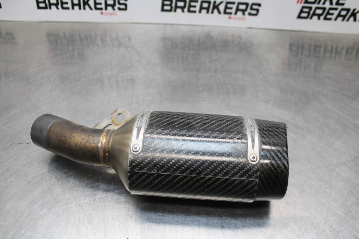 19-23 KAWASAKI NINJA ZX6R M4 EXHAUST PIPE MUFFLER SLIP ON CAN SILENCER BB188