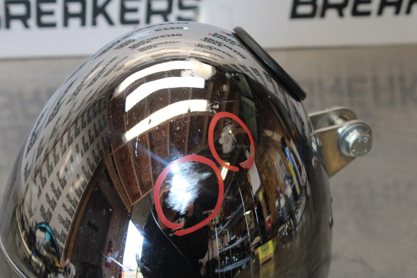 05-06 VICTORY KINGPIN DELUXE SINGLE HEADLIGHT HEAD LAMP LIGHT BB195