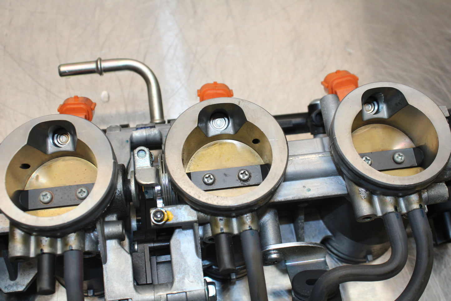 13-17 KAWASAKI NINJA ZX6R ZX636 ABS MAIN FUEL INJECTORS / THROTTLE BODIES BB143