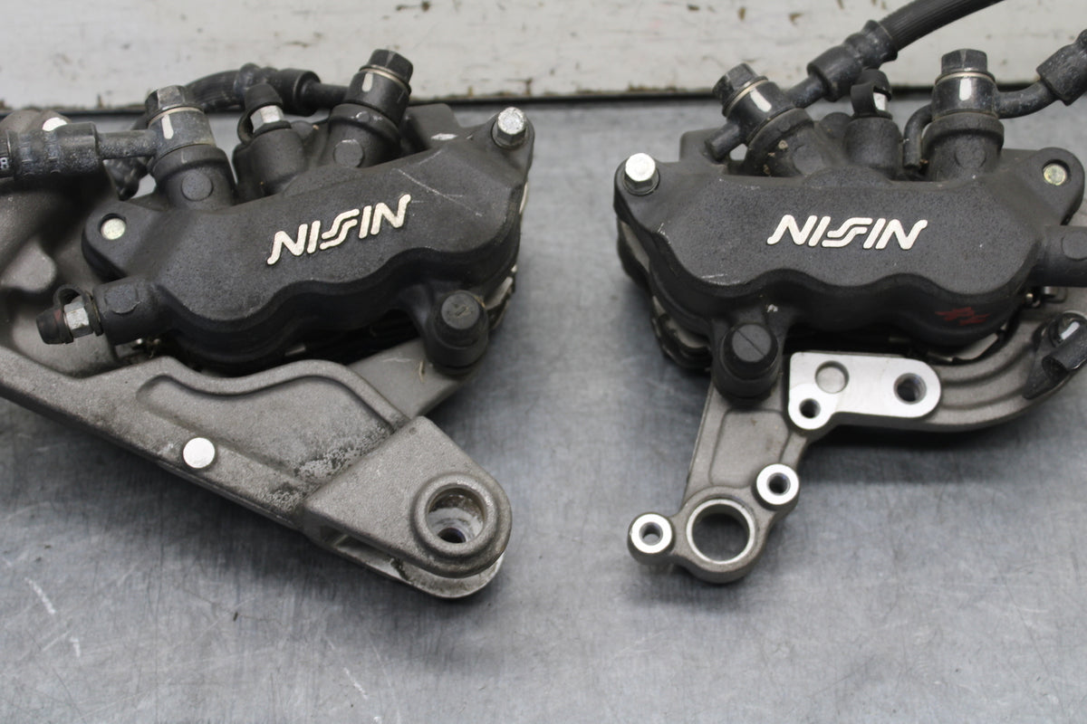 04-12 HONDA ST1300A RIGHT LEFT FRONT BRAKE CALIPER SET PAIR CALIPERS BB669