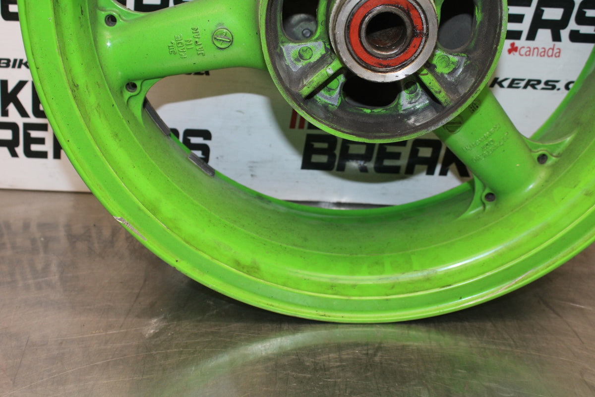 98 KAWASAKI NINJA ZX6 REAR WHEEL BACK RIM & ROTOR BB870