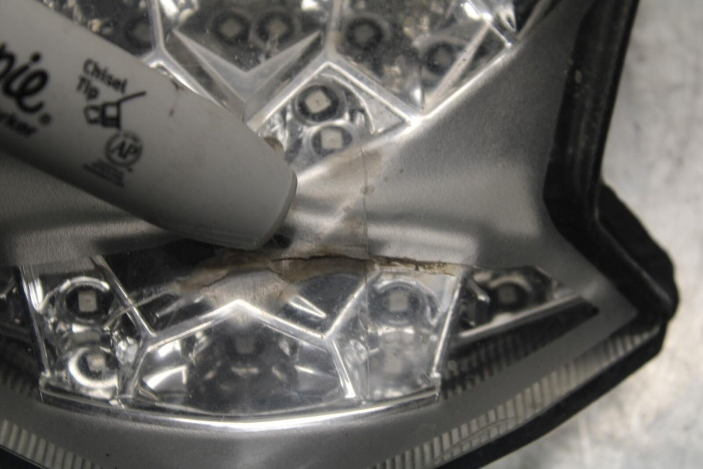 12-17 KAWASAKI ER-6N Z650 REAR TAIL TAILLIGHT BACK BRAKE LIGHT BB607