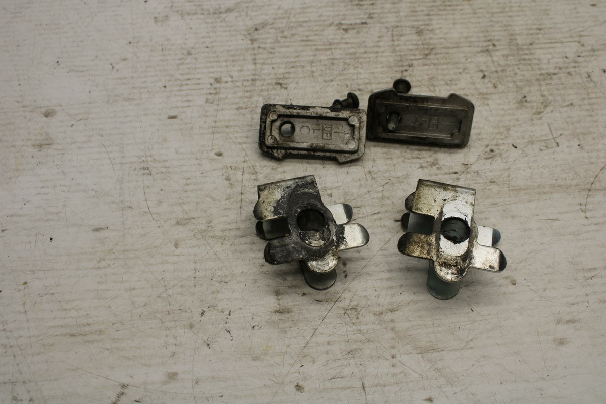 99-02 SUZUKI SV650S SWINGARM CHAIN TENSIONER ADJUSTMENT BRACKETS  BB299