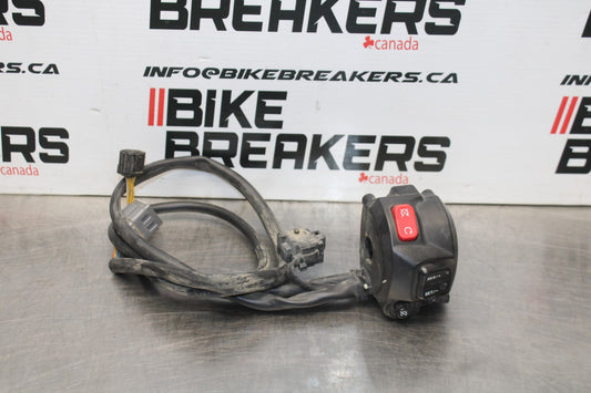 15 TRIUMPH TIGER 800 RIGHT CLIP ON HANDLE KILL OFF START SWITCH SWITCHES BB873