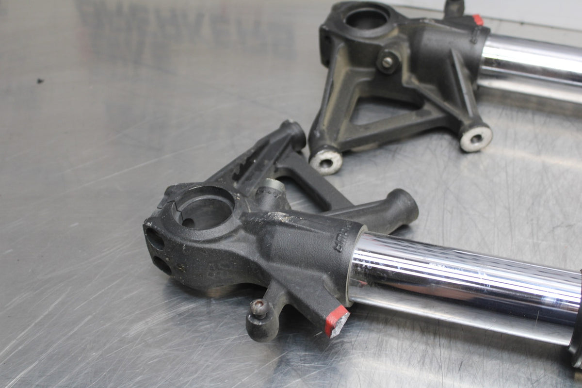 07-08 KAWASAKI NINJA ZX6R FRONT FORKS SHOCK SUSPENSION SET PAIR BB199