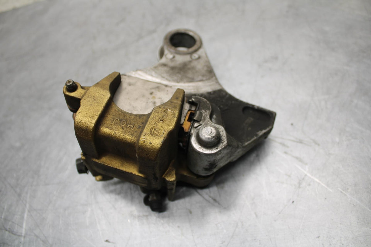 02-03 HONDA CBR900RR 954 REAR BACK BRAKE CALIPER W MOUNT BRACKET BB497