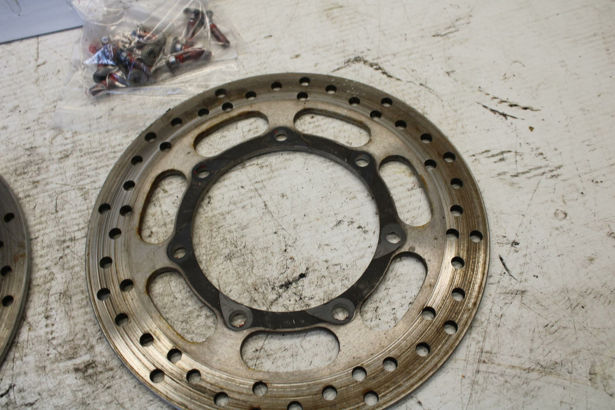 01 KAWASAKI VULCAN 1500 FRONT LEFT RIGHT BRAKE ROTORS DISCS BB301