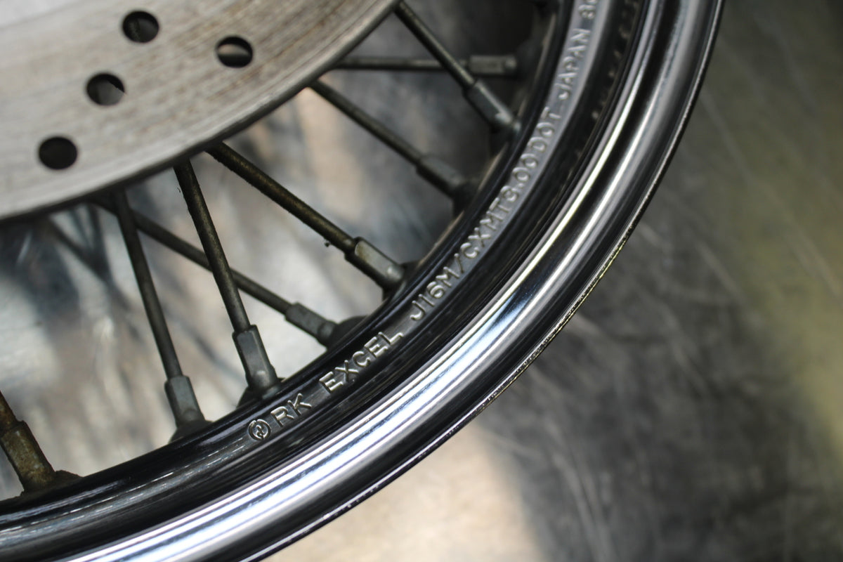 04 SUZUKI INTRUDER 800 FRONT WHEEL FRONT RIM & ROTOR BB758