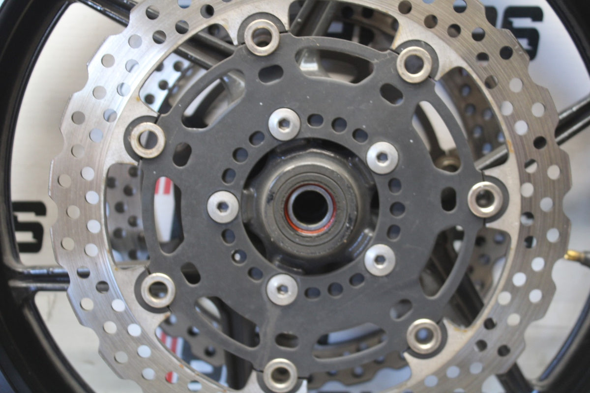 12 KAWASAKI NINJA 650 EX650E FRONT WHEEL FRONT RIM & ROTORS