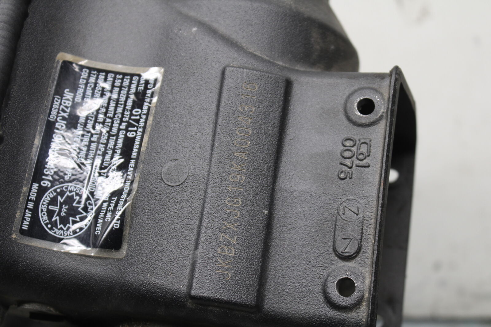 19-20 KAWASAKI NINJA ZX6R RACE OR STUNT FRAME CHASSIS BB338