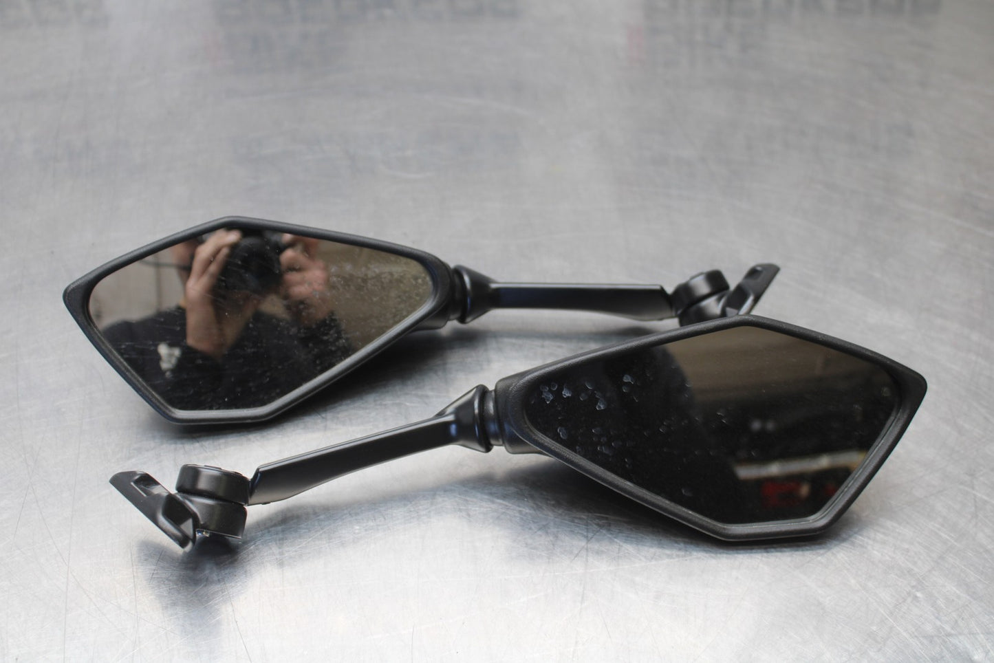 24-25 KAWASAKI NINJA ZX4R REAR VIEW MIRROR SET PAIR MIRRORS BB610
