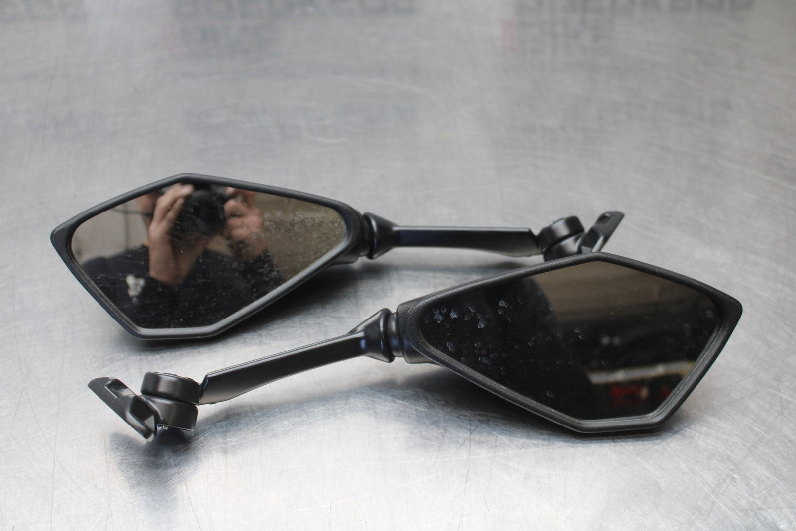24-25 KAWASAKI NINJA ZX4R REAR VIEW MIRROR SET PAIR MIRRORS BB610
