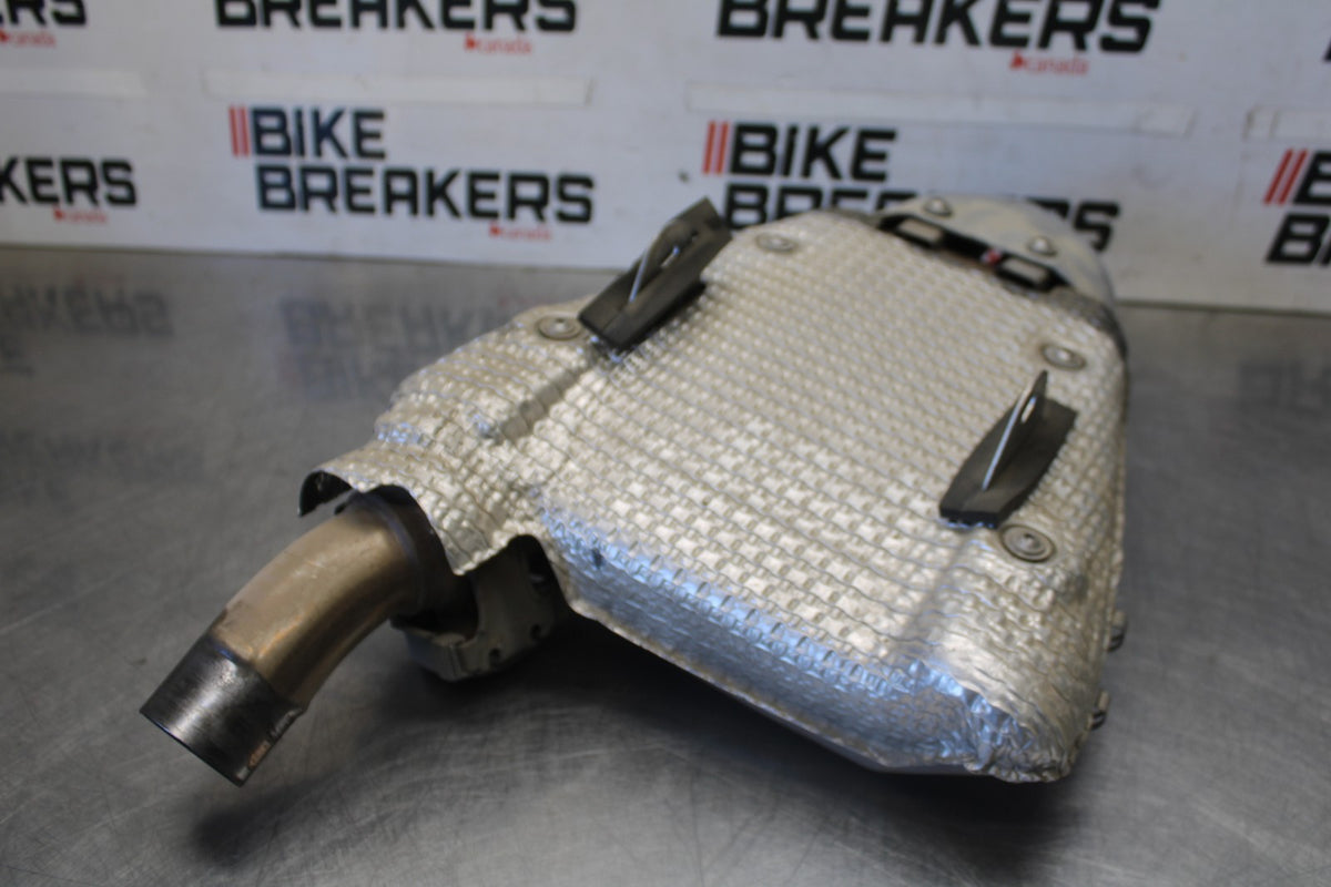 07-08 KAWASAKI NINJA ZX6R EXHAUST PIPE MUFFLER SLIP ON CAN SILENCER BB937