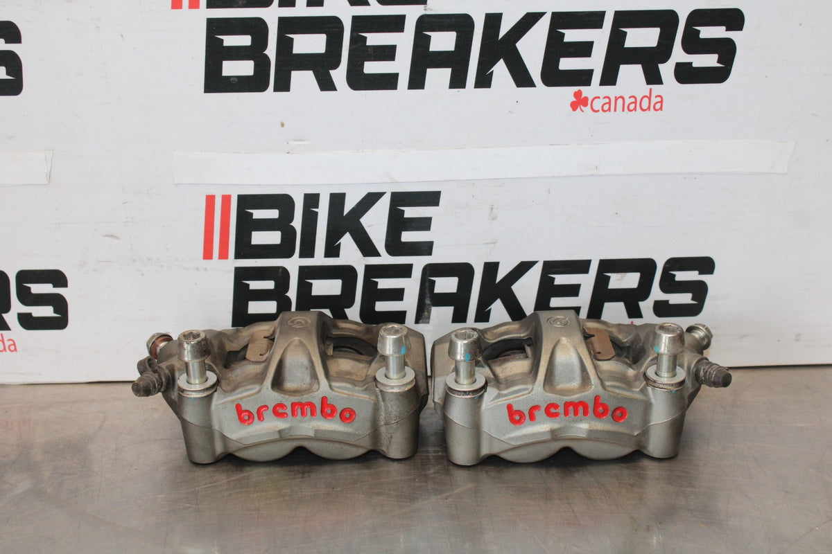 24 APRILIA TUONO V4 1100 FACTORY ABS FRONT BRAKE CALIPER SET PAIR BB887