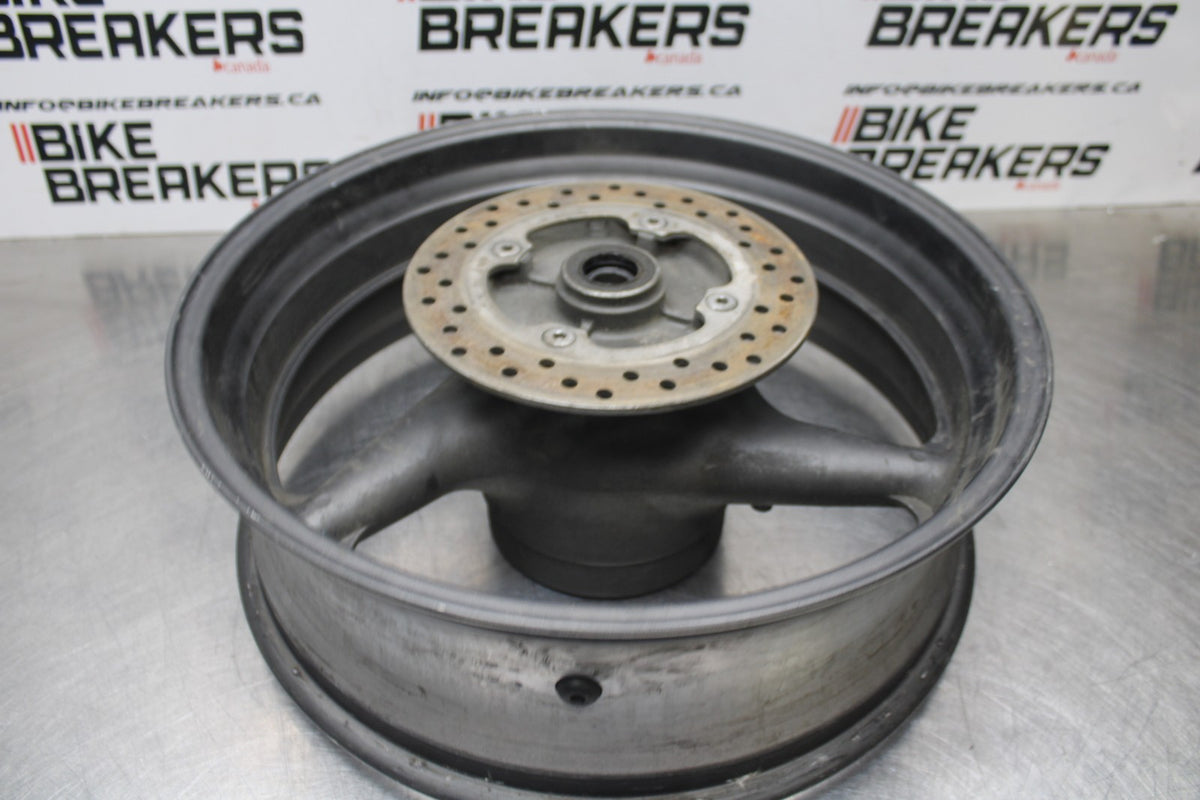 01-06 HONDA CBR600F4I REAR WHEEL BACK RIM & ROTOR BB778