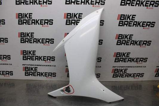 11-24 SUZUKI GSXR750 RIGHT MID UPPER SIDE FAIRING COWL PLASTIC BB871