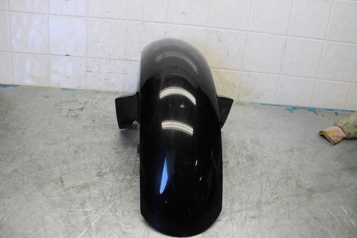 08-16 YAMAHA YZF R6 BLACK FRONT WHEEL FENDER COWL FAIRING  BB431
