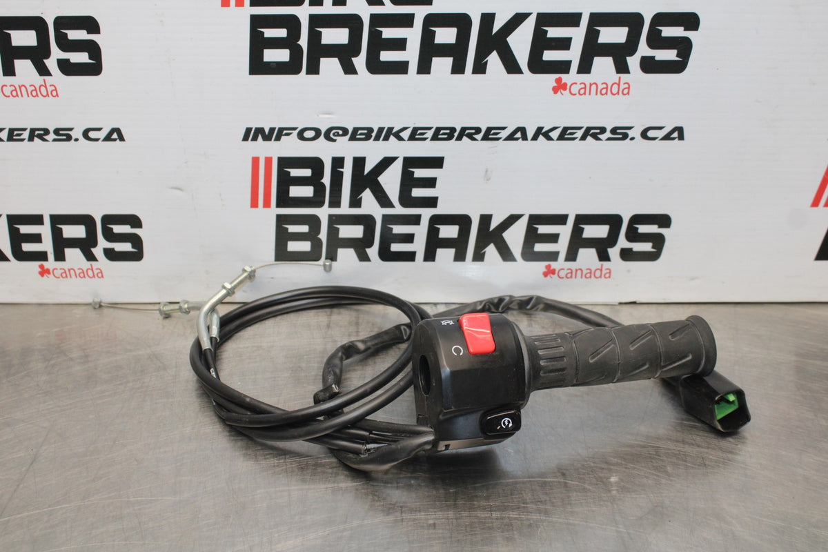13-17 KAWASAKI NINJA 300 RIGHT CLIP ON HANDLE KILL OFF START SWITCHES BB189