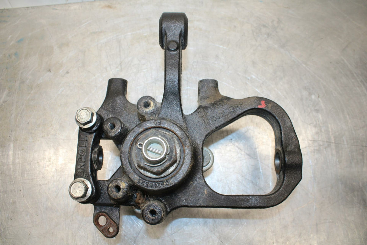 10-12 CAN AM SPYDER RT FRONT LEFT WHEEL SPINDLE KNUCKLE BB415