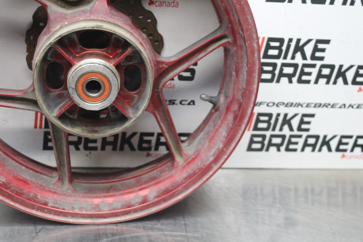 08 KAWASAKI NINJA 650 EX650 REAR WHEEL BACK RIM & ROTOR BB797