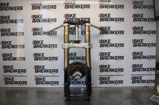 06-07 SUZUKI GSXR 600 FRONT END FORKS SUSPENSION HANDLEBARS TRIPLE TREE BB00