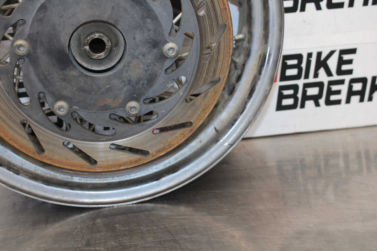 08 YAMAHA V STAR 1100 XVS1100AW CLASSIC REAR WHEEL BACK RIM & ROTOR BB916
