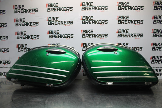 03-08 KAWASAKI VULCAN 1600 CARGO LUGGAGE SADDLEBAG BAG COMPARTMENT SET  BB196